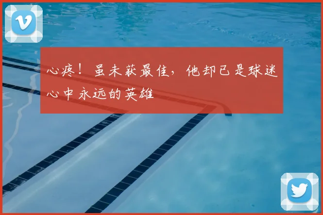 心疼!虽未获最佳,他却已是球迷心中永远的英雄